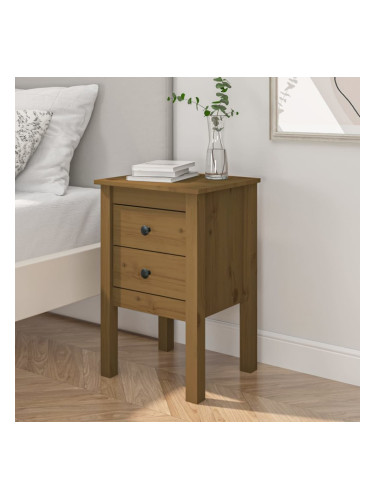 Sonata H Нощно шкафче, меденокафяво, 40x35x61,5 см, борово дърво масив