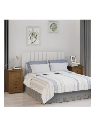 Sonata H Нощни шкафчета, 2 бр, меденокафяви, 40x35x61,5 см, бор масив