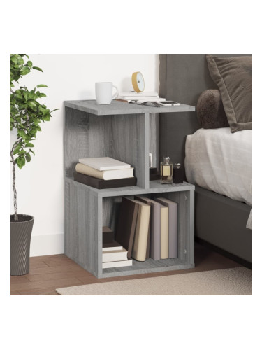 Sonata H Нощно шкафче, сив сонома, 35x35x55 см, инженерно дърво