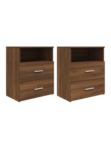Sonata H Нощни шкафчета, 2 бр, кафяв дъб, 50x32x60 см