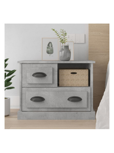 Sonata H Нощно шкафче, бетонно сиво, 60x39x45 см