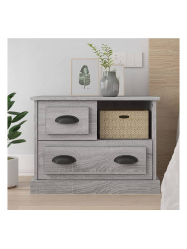 Sonata H Нощно шкафче, сив сонома, 60x39x45 см