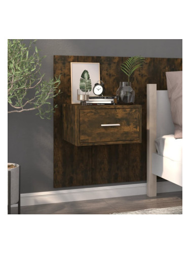 Sonata H Нощно шкафче за стенен монтаж, опушен дъб