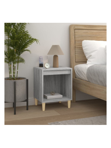 Sonata H Нощно шкафче, сив сонома, 40x35x50 см