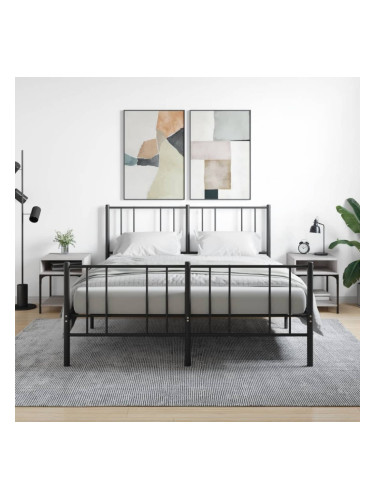 Sonata H Нощни масички, 2 бр, cив сонома, 40x41x50 см, инженерно дърво