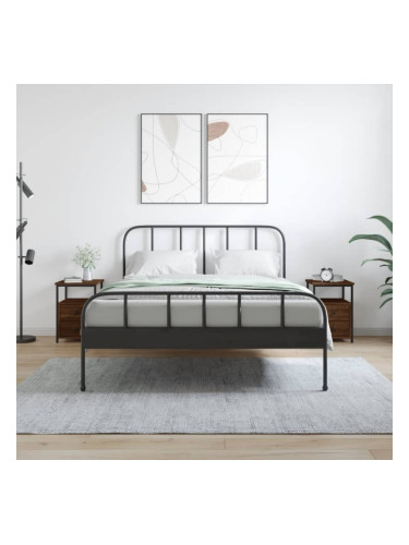 Sonata H Нощни шкафчета 2 бр кафяв дъб 34x35,5x50 см инженерно дърво