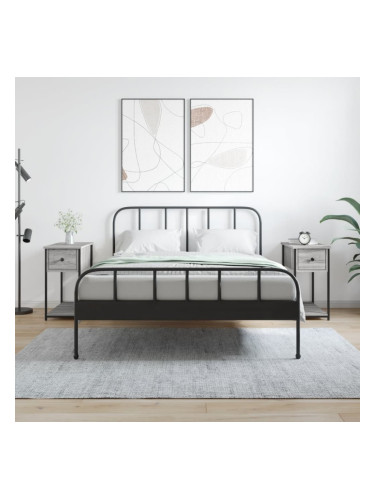 Sonata H Нощни шкафчета 2 бр сив сонома 30x60x60 см инженерно дърво