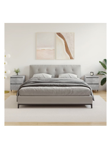 Sonata H Нощни шкафчета 2 бр бетонно сив 40x35x50 см инженерна дървесина