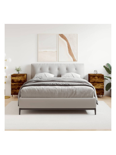 Sonata H Нощни шкафчета 2 бр опушен дъб 40x35x69 см инженерно дърво