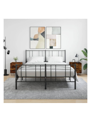 Sonata H Нощни шкафчета 2 бр опушен дъб 40x35x47,5 см инженерно дърво