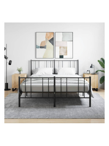 Sonata H Нощни шкафчета 2 бр дъб сонома 40x40x50 см инженерно дърво