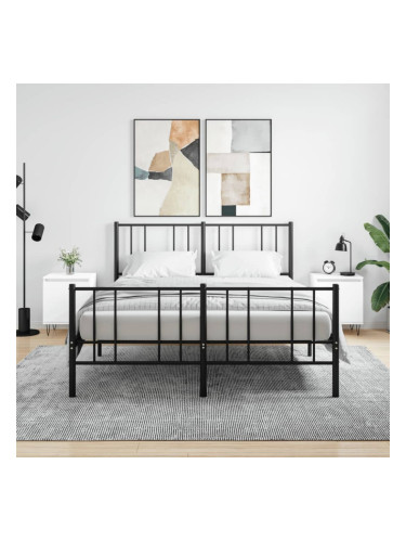 Sonata H Нощни шкафчета 2 бр бели 40x30x50 см инженерно дърво