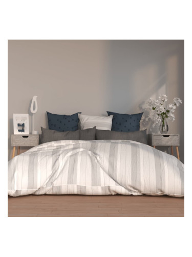 Sonata H Нощни шкафчета, 2 бр, бетонно сив, 40x40x56 см, инженерно дърво