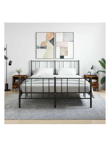 Sonata H Нощни шкафчета 2 бр опушен дъб 40x35x47,5 см инженерно дърво