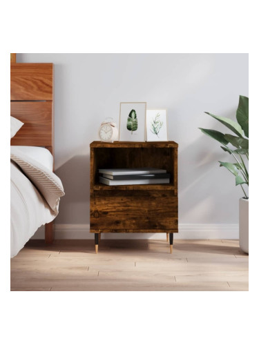 Sonata H Нощно шкафче опушен дъб 40x35x50 см инженерно дърво