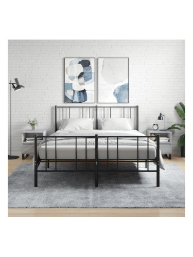 Sonata H Нощни шкафчета 2 бр сив сонома 40x35x50 см инженерно дърво