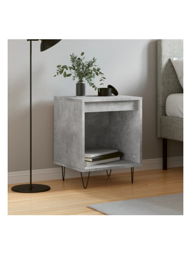 Sonata H Нощно шкафче бетонно сиво 40x35x50 см инженерно дърво