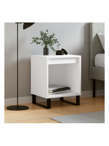 Sonata H Нощно шкафче, бяло, 40x35x50 см, инженерно дърво