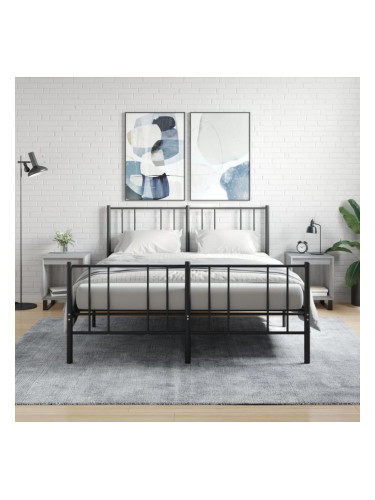 Sonata H Нощни шкафчета 2 бр сив сонома 40x35x50 см инженерно дърво