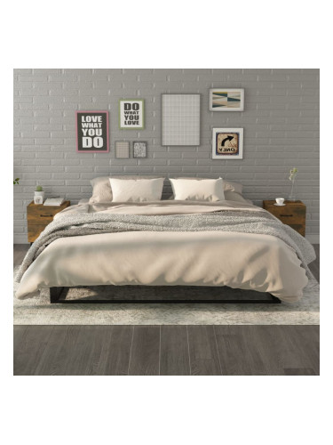 Sonata H Нощни шкафчета, 2 бр, опушен дъб, 40x35x47,5 см