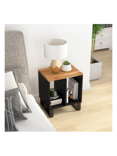 Sonata H Странична маса, 40x31x46 см, акация масив и инженерно дърво