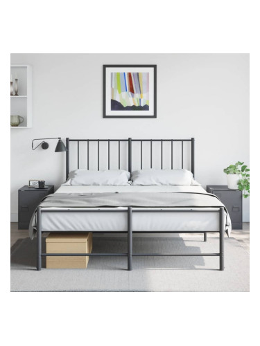 Sonata H Нощни шкафчета, 2 бр, антрацит, 34,5x39х44 см, стомана