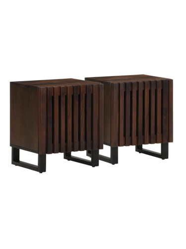 Sonata H Нощни шкафчета, 2 бр, 40x34x46 см, манго масив