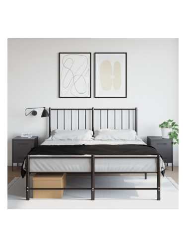 Sonata H Нощни шкафчета, 2 бр, антрацит, 36x39x50,5 см, стомана