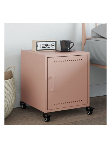 Sonata H Нощно шкафче, розово, 36x38,5x43,5 см, стомана