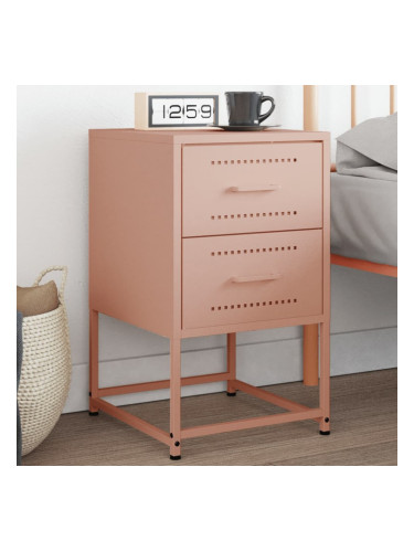 Sonata H Нощно шкафче, розово, 36x39x60,5 см, стомана