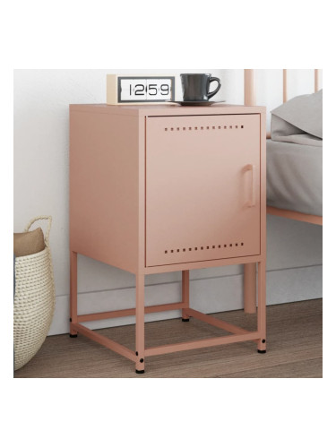 Sonata H Нощно шкафче, розово, 36x39x60,5 см, стомана