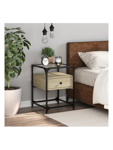 Sonata H Нощно шкафче, дъб сонома, 40x40x55 см, инженерно дърво