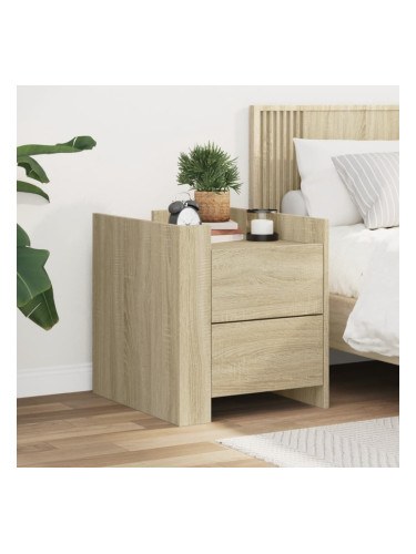 Sonata H Нощно шкафче, сонома дъб, 45x50x50 см, инженерно дърво