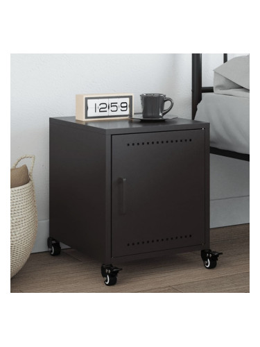 Sonata H Нощно шкафче, черно, 36x39x43,5 см, стомана