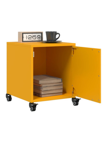 Sonata H Нощни шкафчета 2 бр горчица жълто 36x39x43,5 см стомана