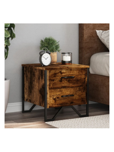 Sonata H Нощно шкафче, опушен дъб, 40x41x40 см, инженерно дърво