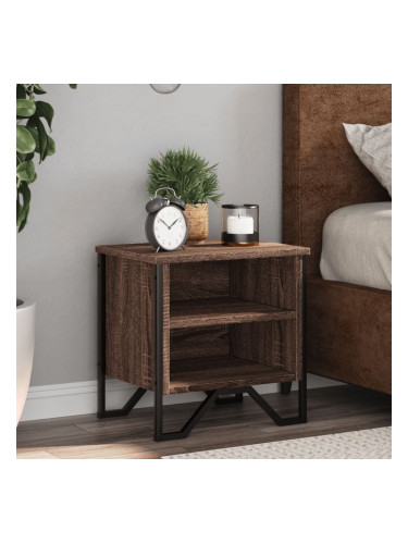 Sonata H Нощни шкафчета, кафяв дъб, 2 бр, 40x30x40 см, инженерно дърво