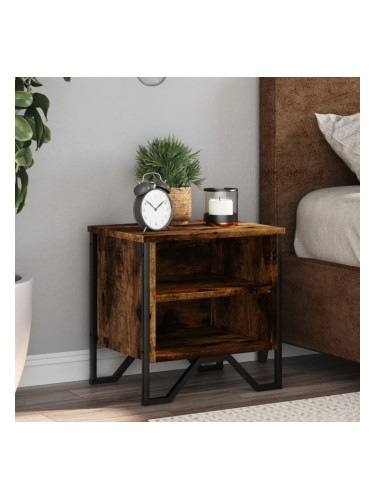 Sonata H Нощни шкафчета, опушен дъб, 2 бр, 40x30x40 см, инженерно дърво