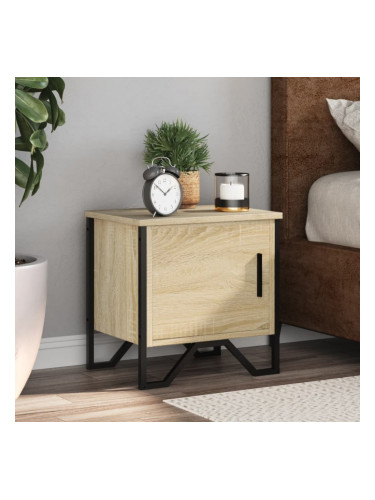 Sonata H Нощни шкафчета, дъб сонома, 2 бр, 40x30x40 см, инженерно дърво