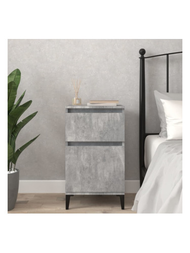 Sonata H Нощно шкафче, бетонно сиво, 40x35x70 см