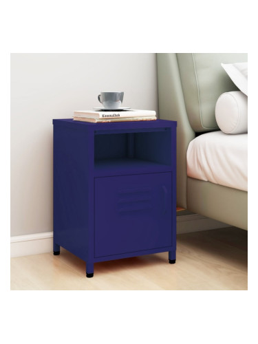 Sonata H Нощно шкафче, нейви синьо, 35х35х51 см, стомана