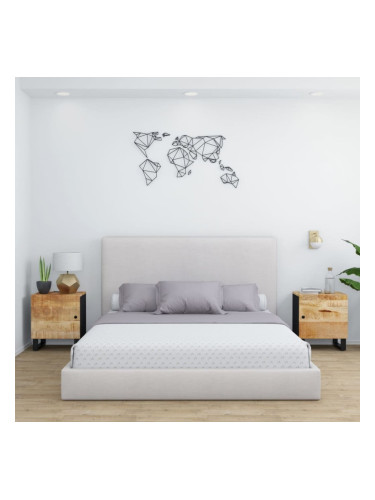 Sonata H Нощни шкафчета, 2 бр, 40x33x46 см, манго масив