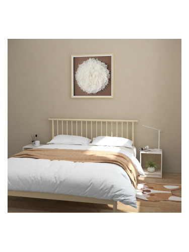 Sonata H Нощни шкафчета, 2 бр, бели, 35,5x33,5x41,5 см, бор масив