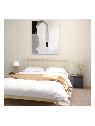 Sonata H Нощни шкафчета, 2 бр, сиви, 40x30,5x40 см, борово дърво масив