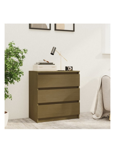 Sonata H Нощно шкафче, меденокафяво, 60x36x64 см, бор масив