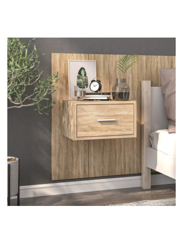 Sonata H Нощно шкафче за стенен монтаж, дъб сонома