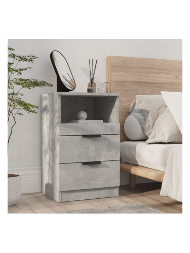 Sonata H Нощни шкафче, бетонно сиво, инженерна дървесина