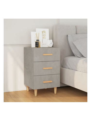 Sonata H Нощно шкафче, бетонно сиво, 40x40x66 см, инженерно дърво