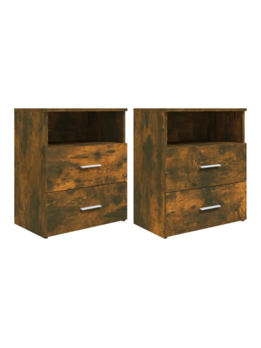 Sonata H Нощни шкафчета, 2 бр, опушен дъб, 50x32x60 см