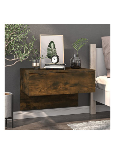 Sonata H Нощно шкафче за стенен монтаж, опушен дъб